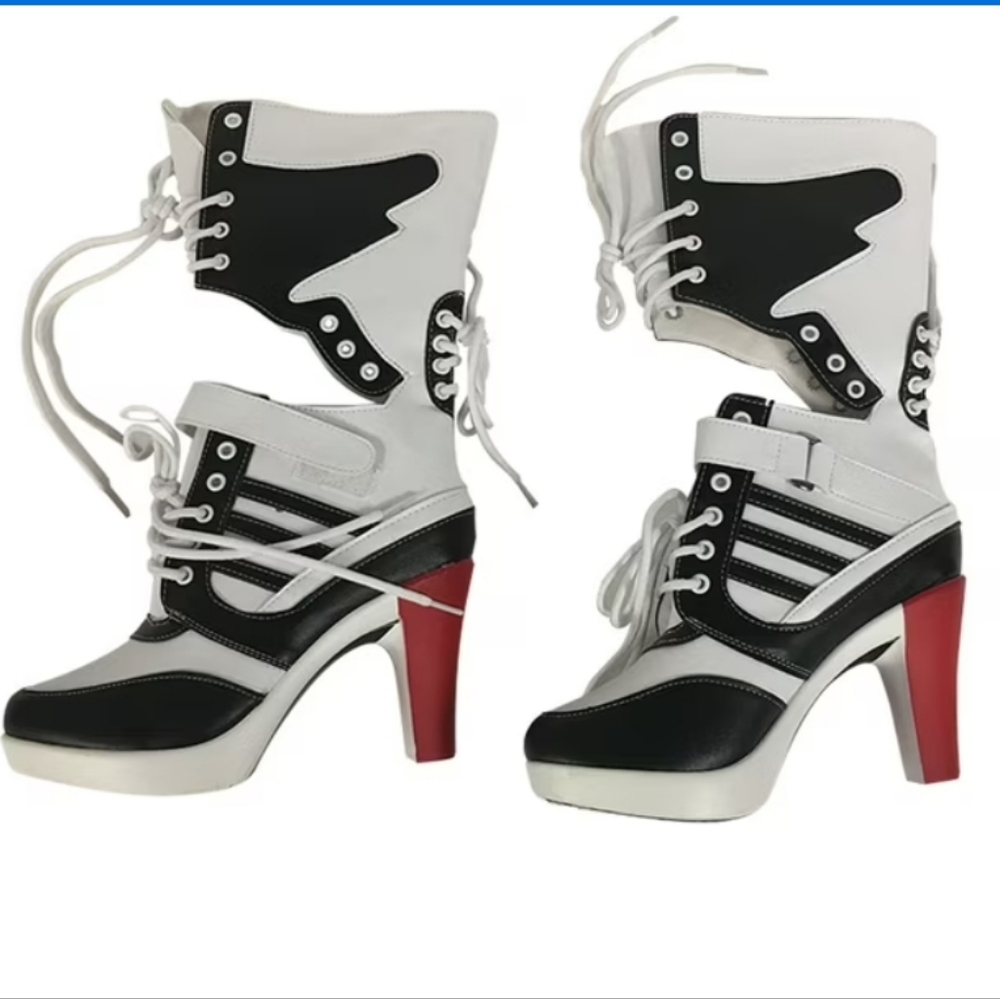 Harlequin Boots Siicide Squad/ Lady Joker NWOT Size 39 See Size Chart - Picture 1 of 11